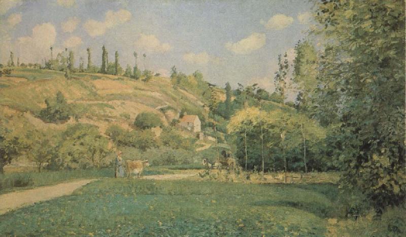 Camille Pissarro A Cowherd at Pontoise